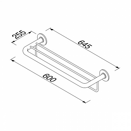 Полка для полотенец GE-5352-C/P Полка для полотенец GE-5352-C/P